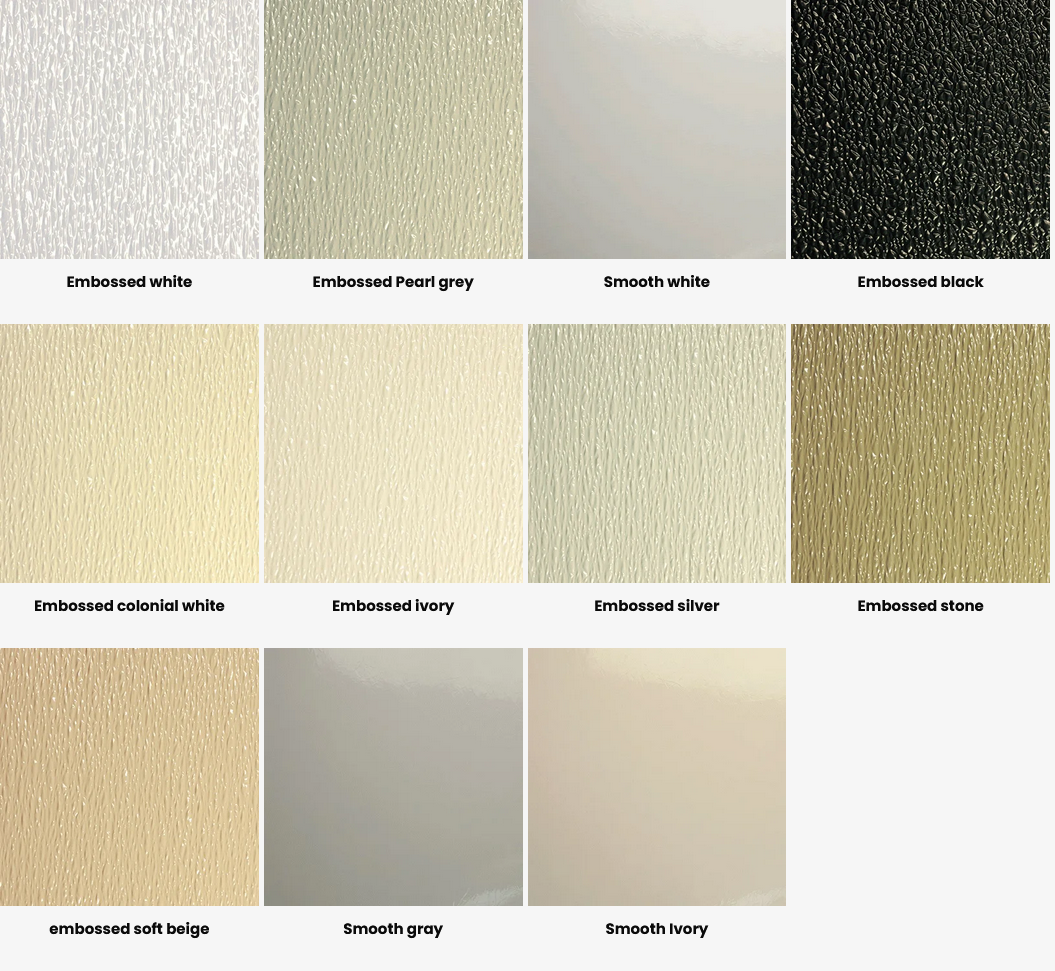 Kleur mogelijkheden renovatieplaten